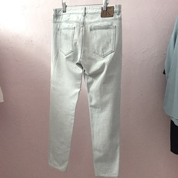 Calvin Klein Ice Blue Model Anti Fit Jeans Grunge - Picture 4 of 13